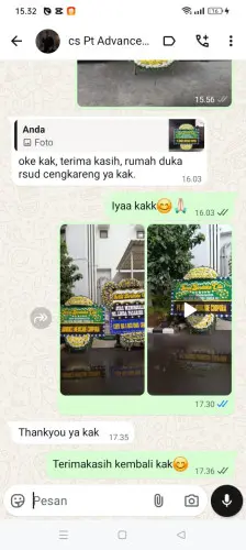 Testimonial Papan Bunga Pernikahan penjaringan